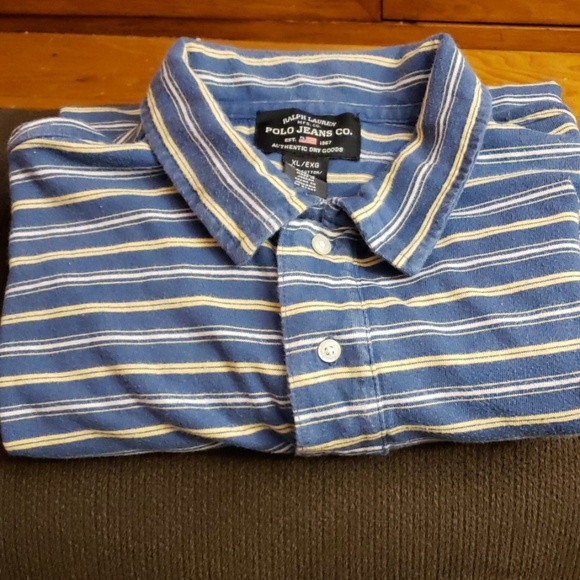Ralph Lauren Stripe 100% Cotton Shirt Size XL/EXG - Picture 8 of 8